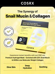 COSRX Advanced Snail Mucin Glass Glow Hydrogel Mask 34g X 3ea