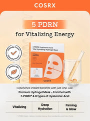 COSRX 5 PDRN Hyaluronic Acid Vital Hydrating Hydrogel Mask 34g X 3ea