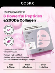 COSRX The Peptide Collagen Lifting Glow Hydrogel Mask 34g X 3ea