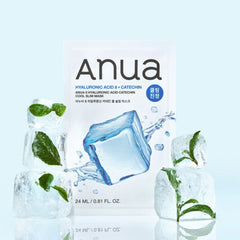 Anua 8 Hyaluronic Acid Catechin Cool Slim Mask 24ml X 10ea
