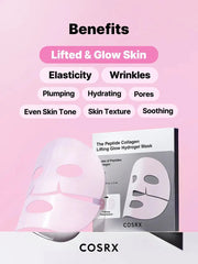 COSRX The Peptide Collagen Lifting Glow Hydrogel Mask 34g X 3ea