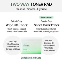 mixsoon Centella Toner Pad 120ea/180ml
