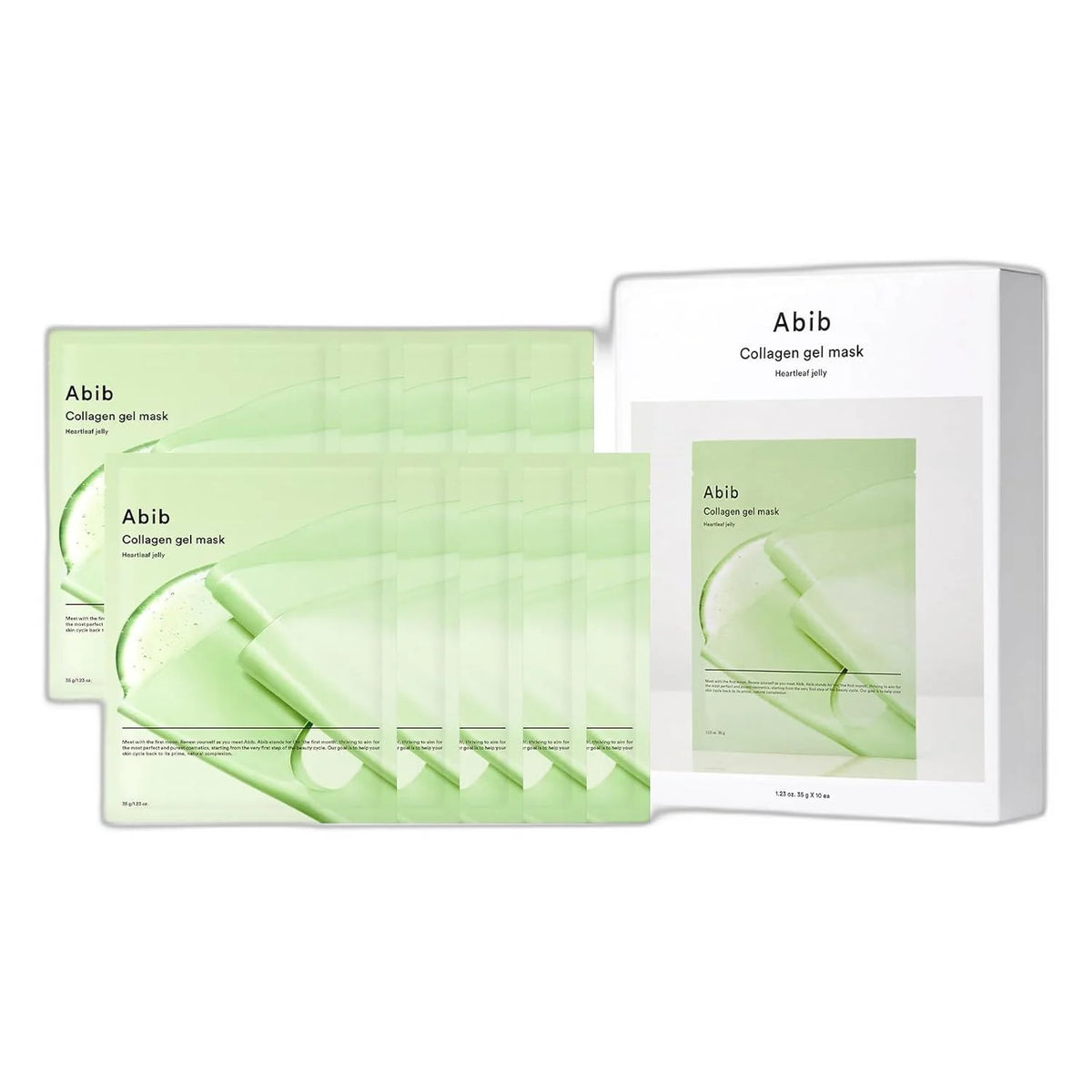 Abib Collagen Gel Mask 35g X 10ea #Heartleaf Jelly