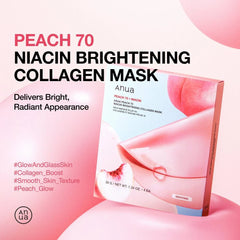 Anua Peach 70 Niacin Serum Mask Sheet 25g X 10ea
