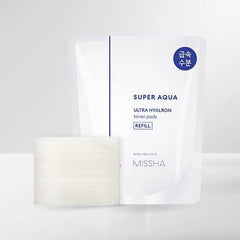 MISSHA Super Aqua Ultra Hyalron Toner Pad 180g/90pads (Refill)
