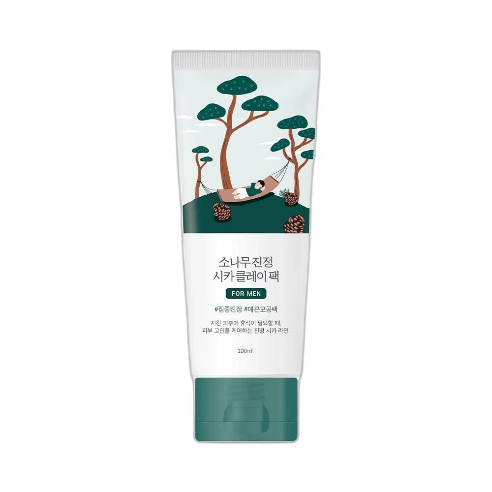 Round Lab For Men Pine Calming Cica Clay Pack 100ml