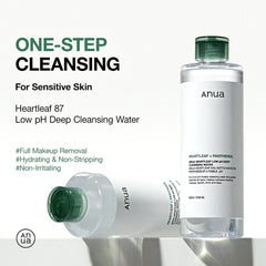 Anua Heartleaf 87 Low pH Deep Cleansing Water 500g