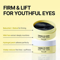 Parnell Bakuchiol Retinol Wild Yam Firming Eye Patch 72g/60ea