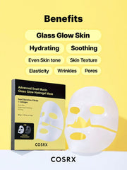 COSRX Advanced Snail Mucin Glass Glow Hydrogel Mask 34g X 3ea