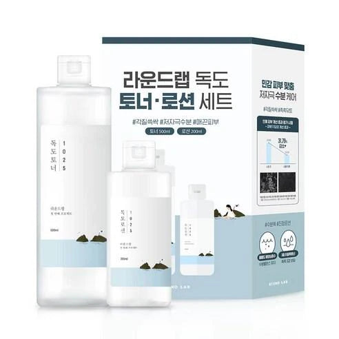 Round Lab 1025 Dokdo Toner 500ml + Lotion 200ml Special Set