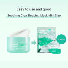 BANILA CO Overnight Soothing Cica Sleeping Mask Travel Kit 4g X 12ea