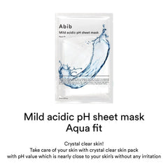 Abib Mild Acidic pH Sheet Mask Heartleaf Fit 30ml X 10pcs