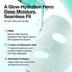 Anua PDRN Hyaluronic Acid Capsule 100 Serum Mask Sheet 23ml*10ea