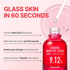 Parnell AHA 9.12 Omija Ceramic Wash-Off Serum 30ml