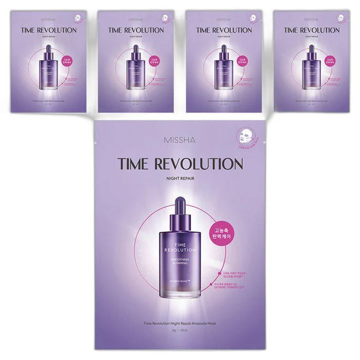 MISSHA Time Revolution Night Repair Ampoule Mask 30ml X 5ea